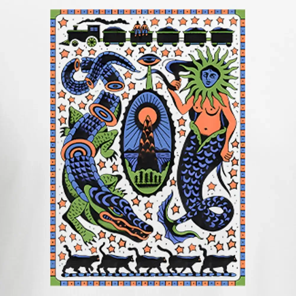 Mysterious Place Washed Cropped Sweatshirt Block Raglan Long Sleeve Crop Top