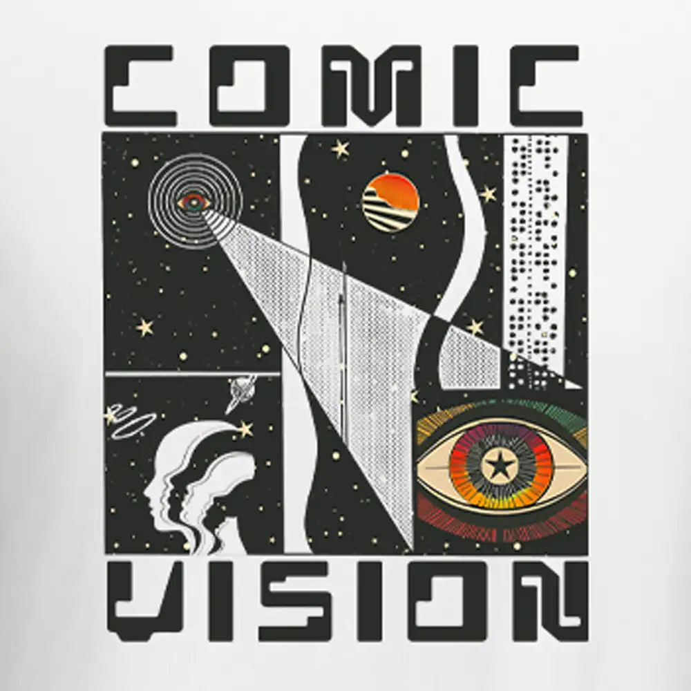 Comic Vision Washed Space T-shirt Block Raglan Long Sleeve Crop Top