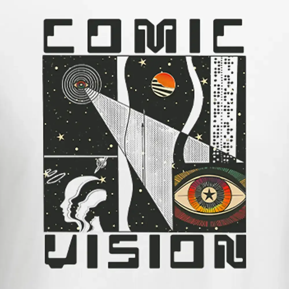 Comic Vision Washed Space T-shirt Block Raglan Long Sleeve Crop Top