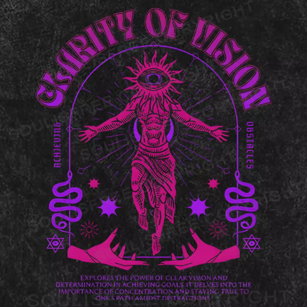 GLARITY OF VISION Washed T-shirt