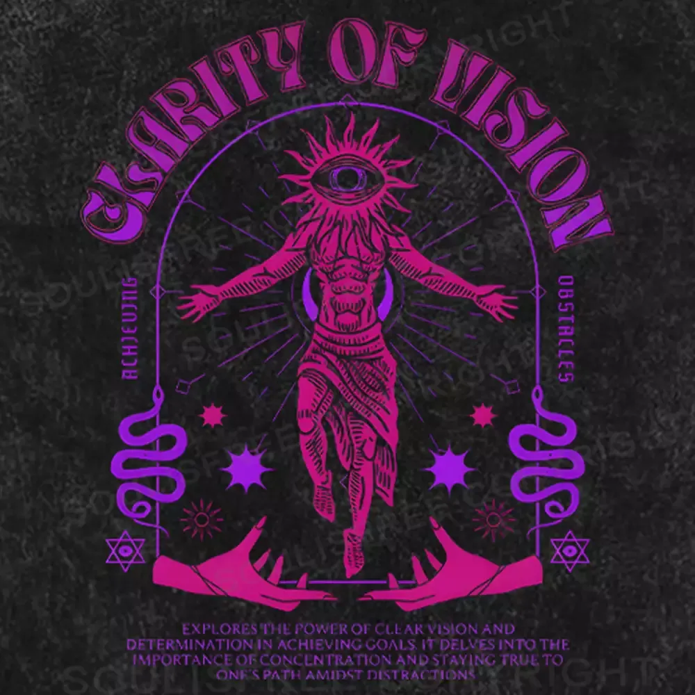 GLARITY OF VISION Washed T-shirt
