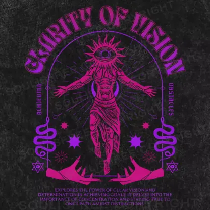 GLARITY OF VISION Washed T-shirt
