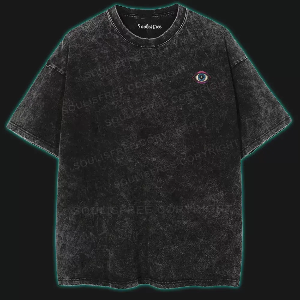 You See Everywhere Washed Space T-shirt