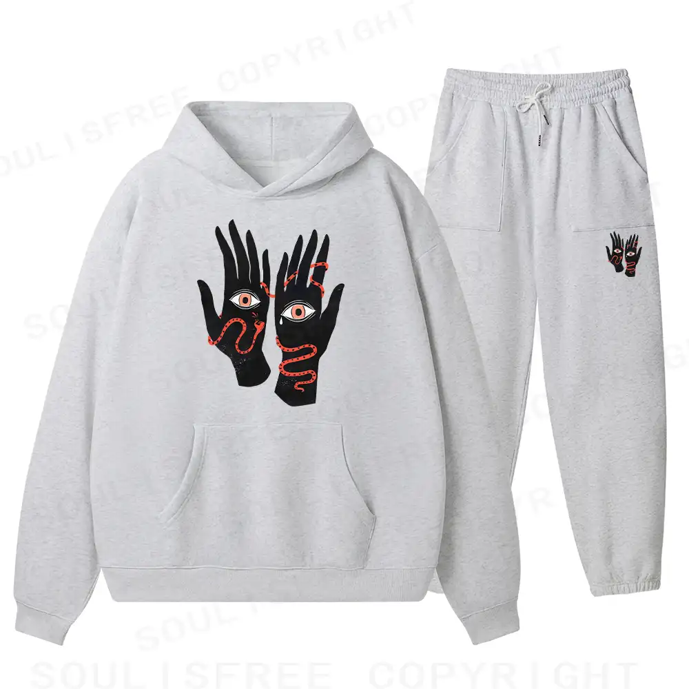 The Eyes Will Not Deceive You Fleece Hoodie Set