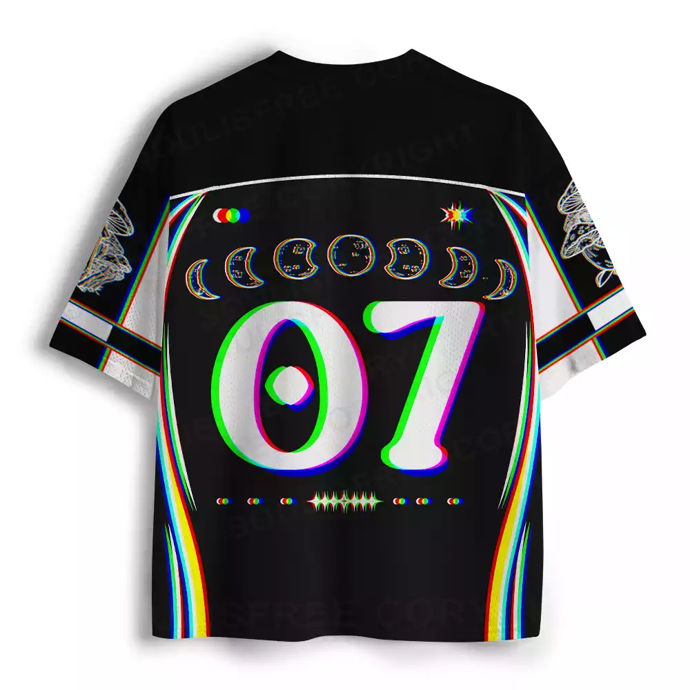 Mushroom and Moon Mesh Jersey