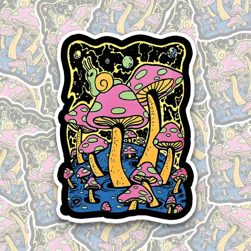 Mushroom World 1PCS Stickers
