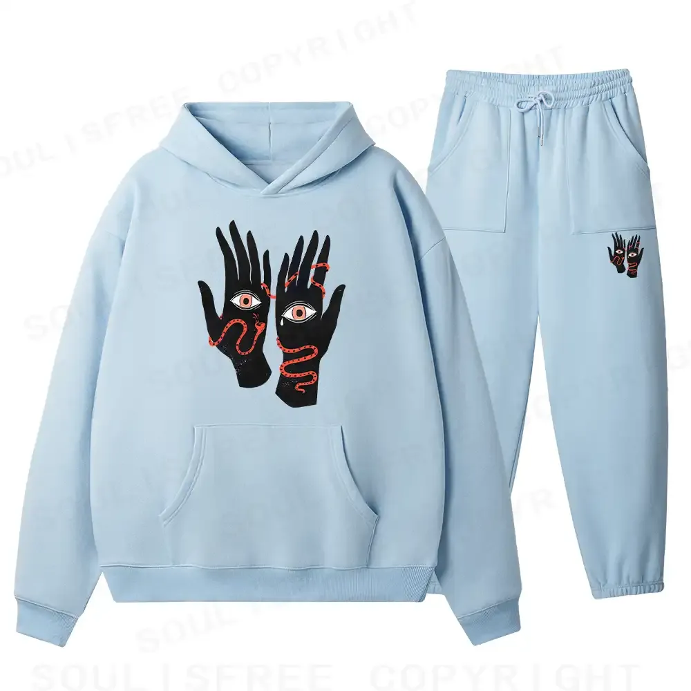 The Eyes Will Not Deceive You Fleece Hoodie Set