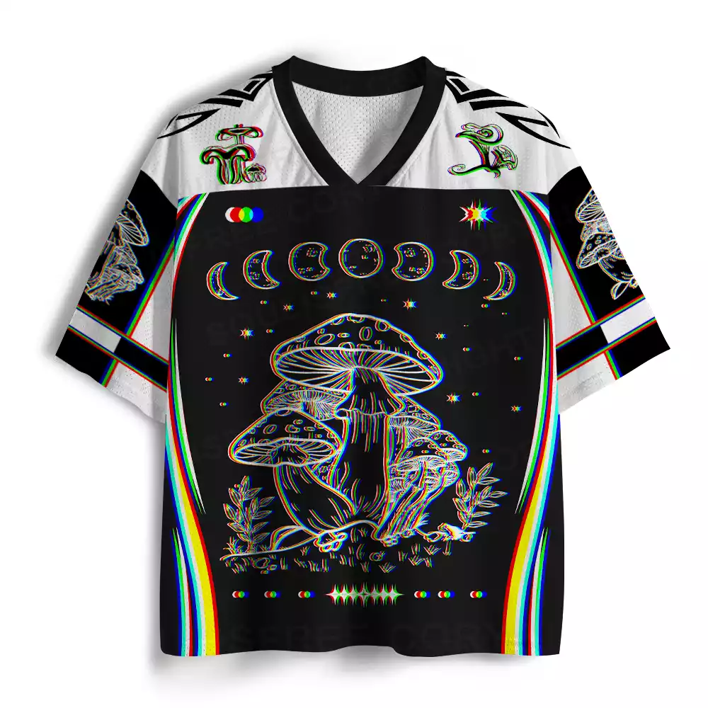 Mushroom and Moon Mesh Jersey