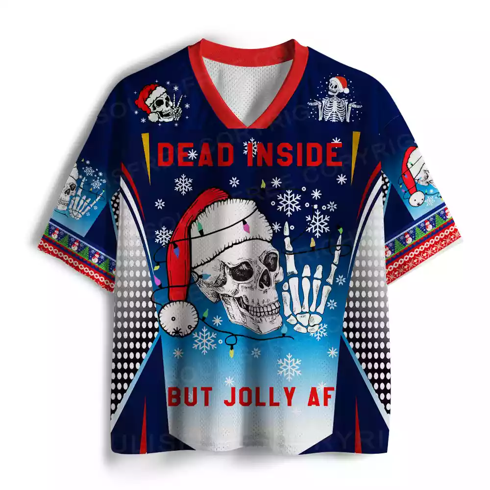 DEAD INSIDE BUT JOLLY AF Mesh Jersey