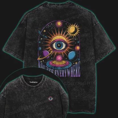 You See Everywhere Washed Space T-shirt