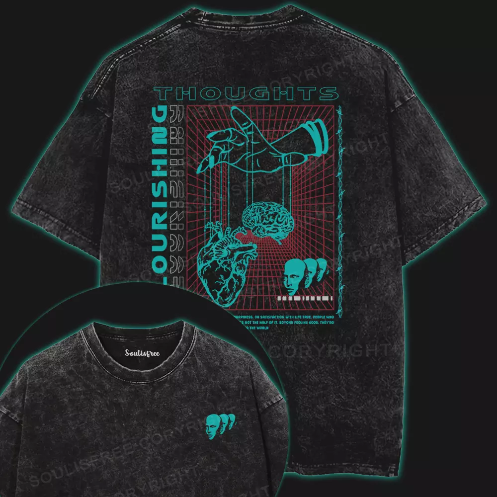 Mind, Heart, Soul  Washed T-shirt