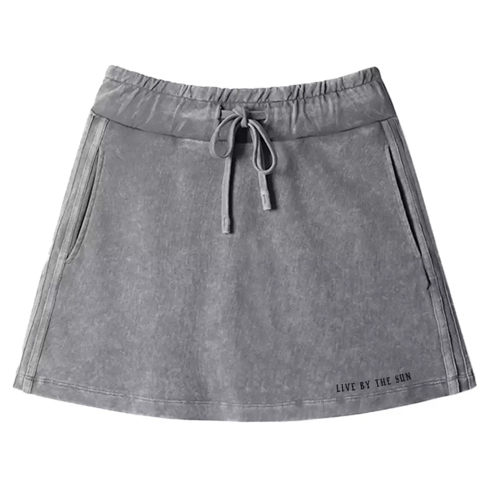 Designed Living By The Sun 1 Washed A-line Mini Skirt