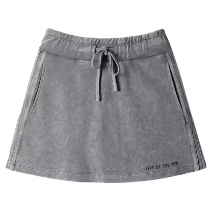 Living By The Sun 1 Washed A-line Mini Skirt
