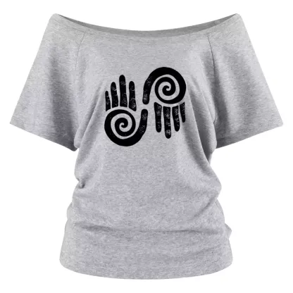 Life's Eternal Flow Off Shoulder Top