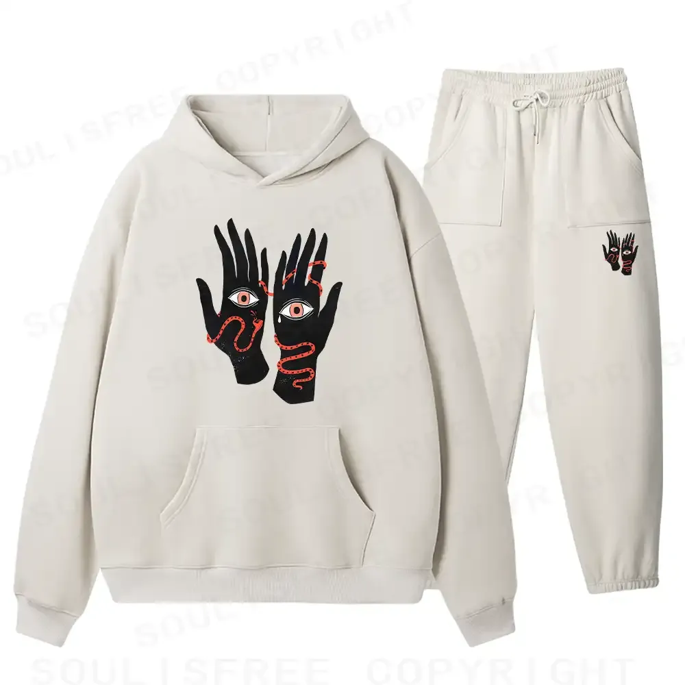The Eyes Will Not Deceive You Fleece Hoodie Set