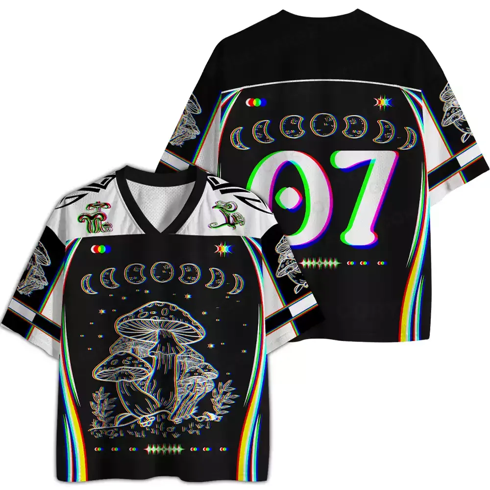 Mushroom and Moon Mesh Jersey