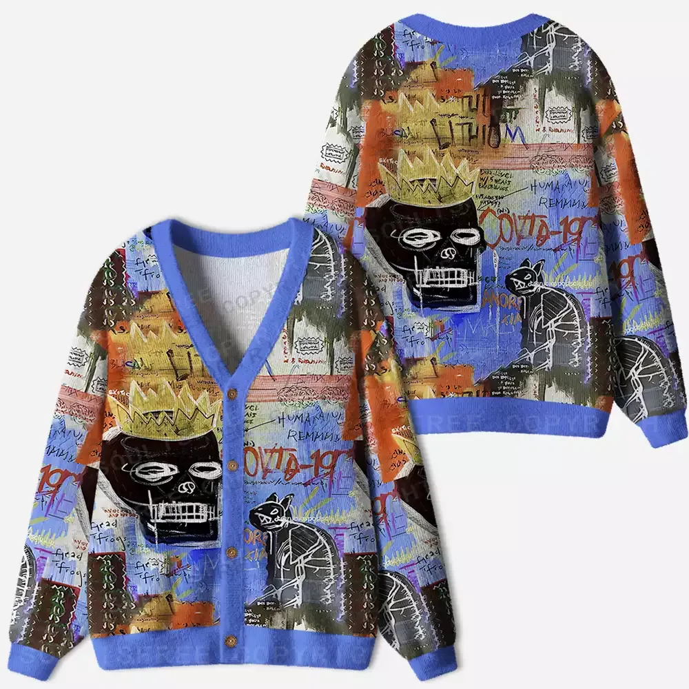 Crowned Skulls Ugly Cardigan Sweaters