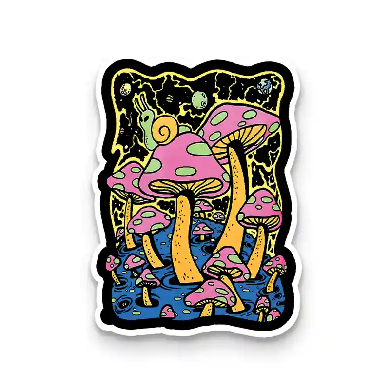Mushroom World 1PCS Stickers