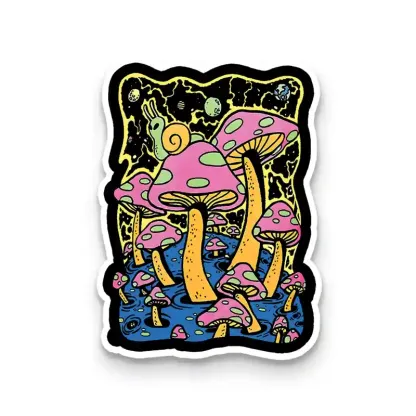 Mushroom World 1PCS Stickers
