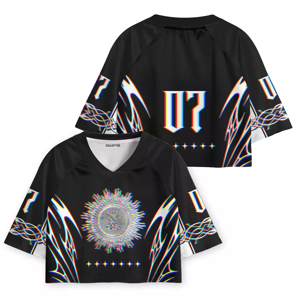 Soulisfree KEEP THE SUN IN YOUR HEART Cropped Jersey