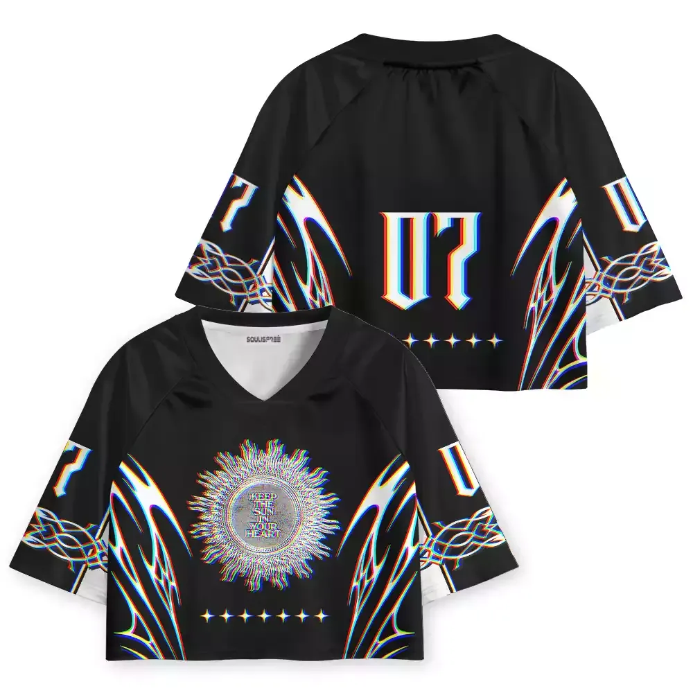Soulisfree KEEP THE SUN IN YOUR HEART Cropped Jersey