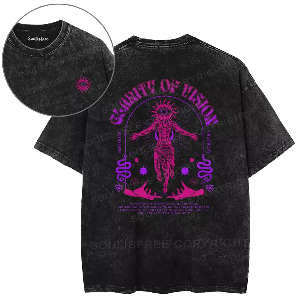 GLARITY OF VISION Washed T-shirt