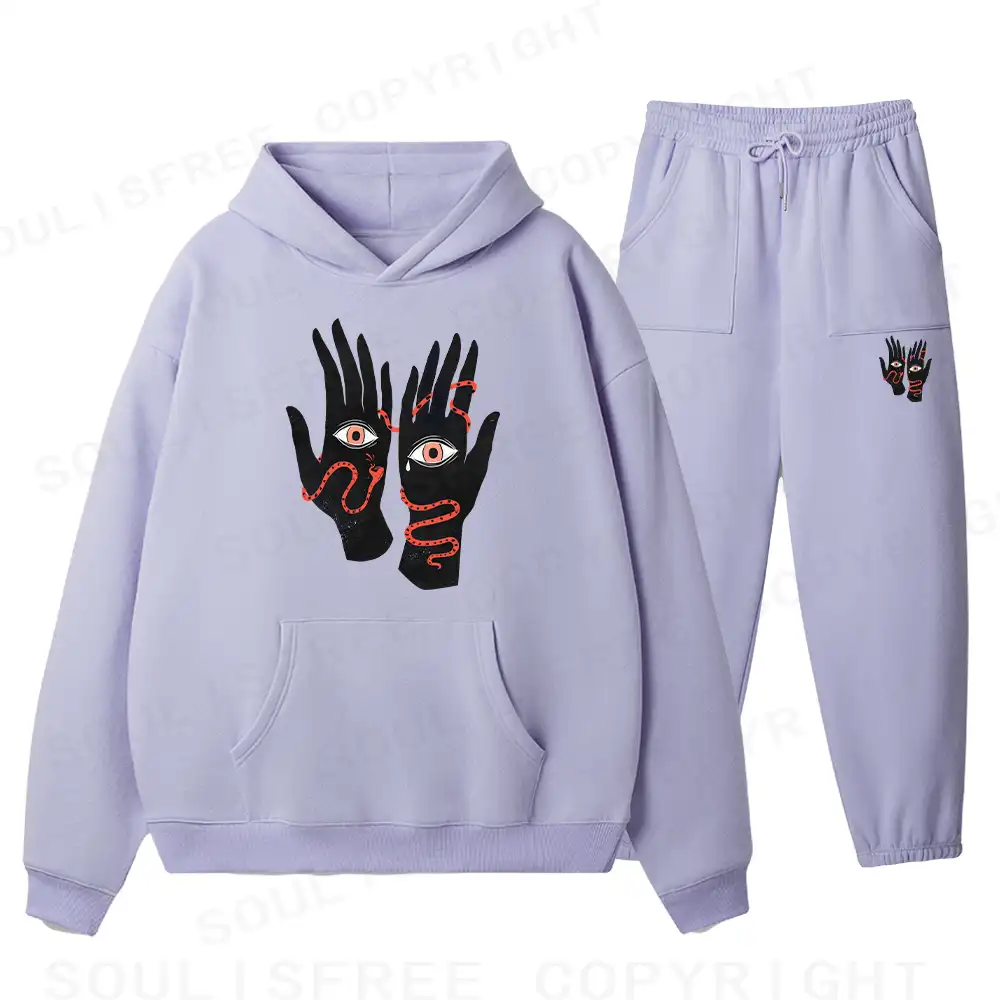 The Eyes Will Not Deceive You Fleece Hoodie Set