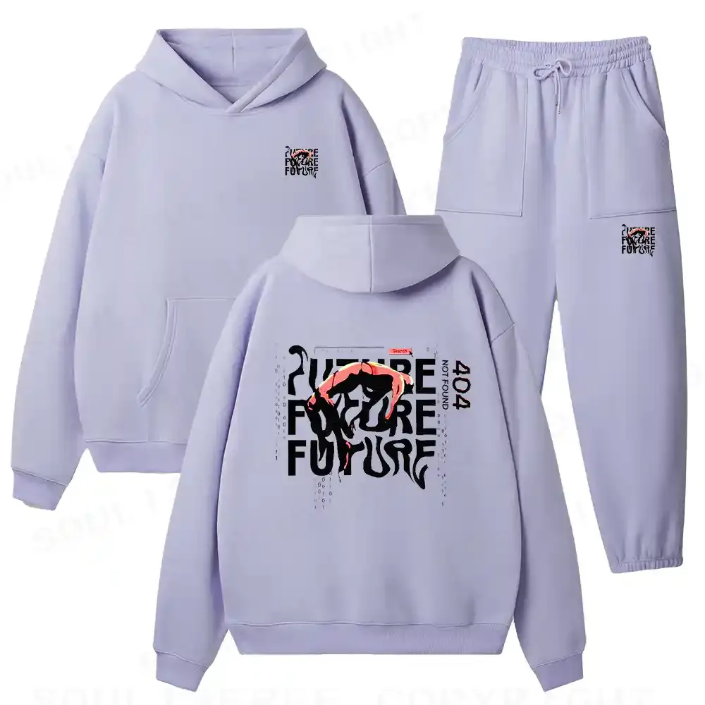 Lost in the System Fleece Hoodie Set