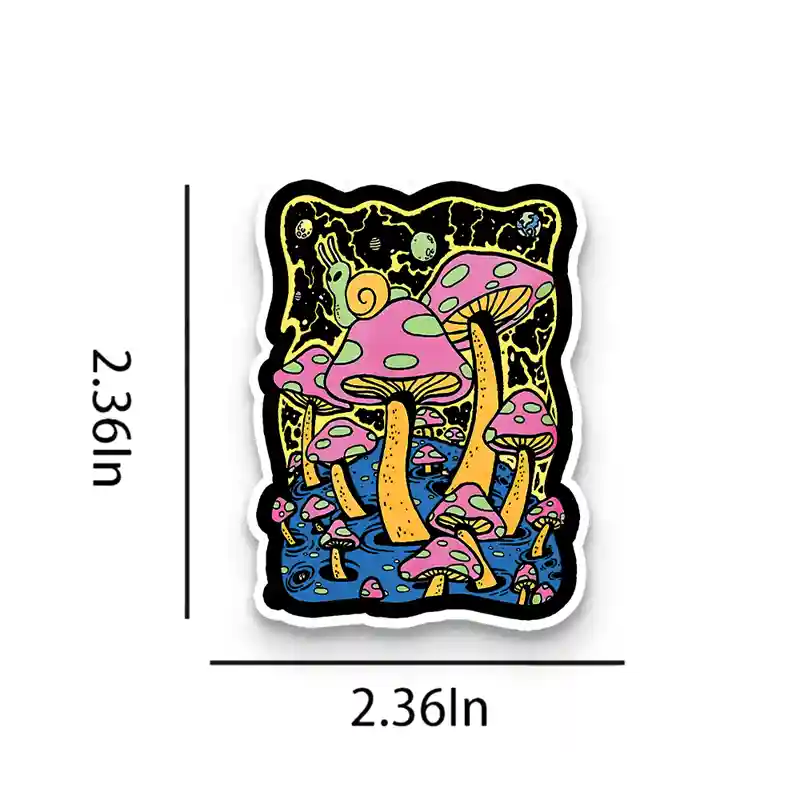 Mushroom World 1PCS Stickers