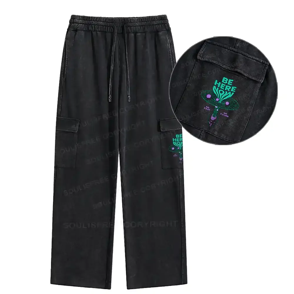 Designed Here Now Washed Cargo pants