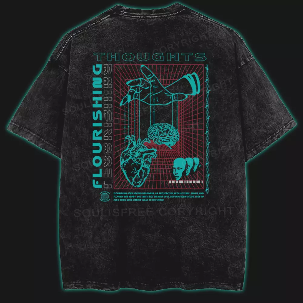 Mind, Heart, Soul  Washed T-shirt