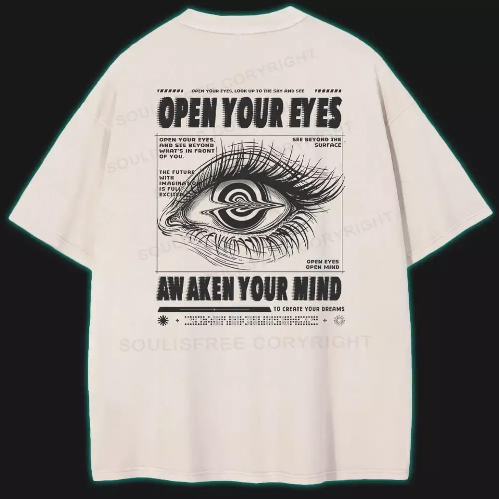 Open Eyes, Awaken Mind Washed T-shirt