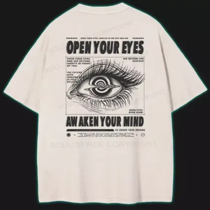 Open Eyes, Awaken Mind Washed T-shirt