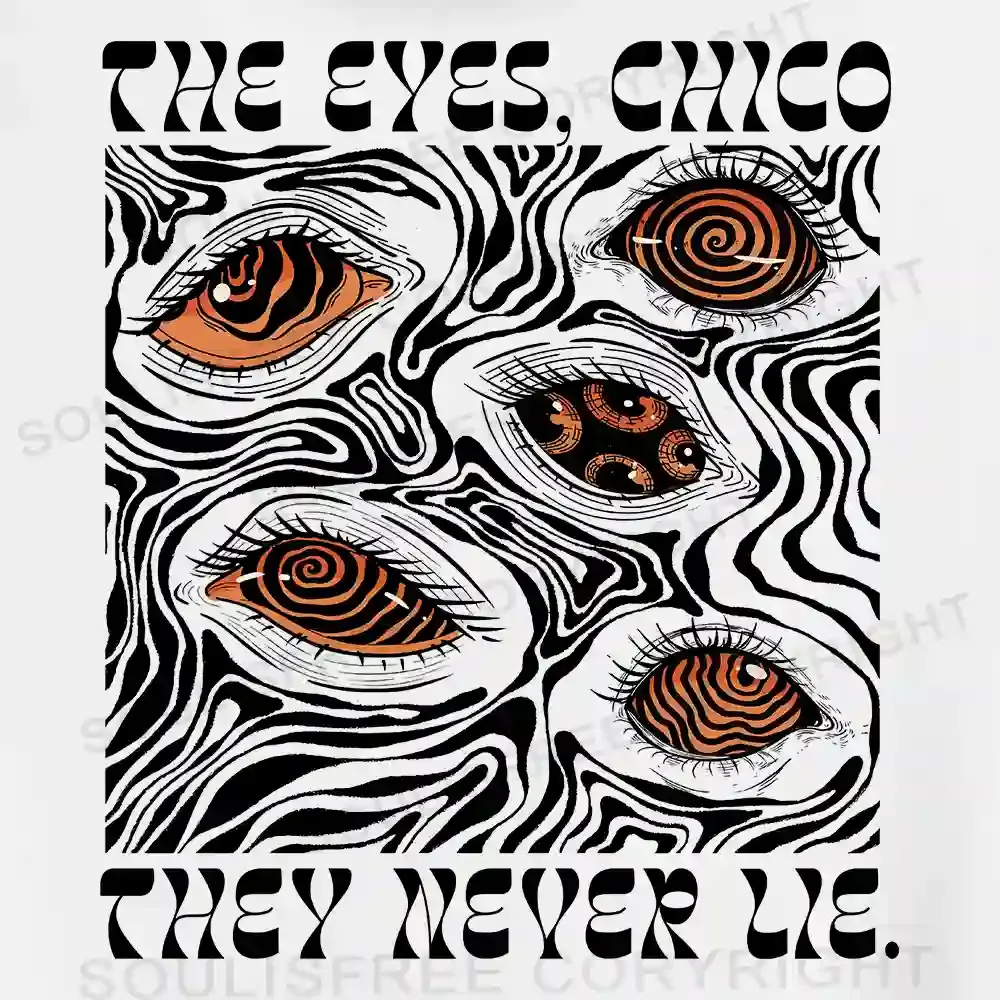 The Eyes Chico . They Never Lie Crop Top