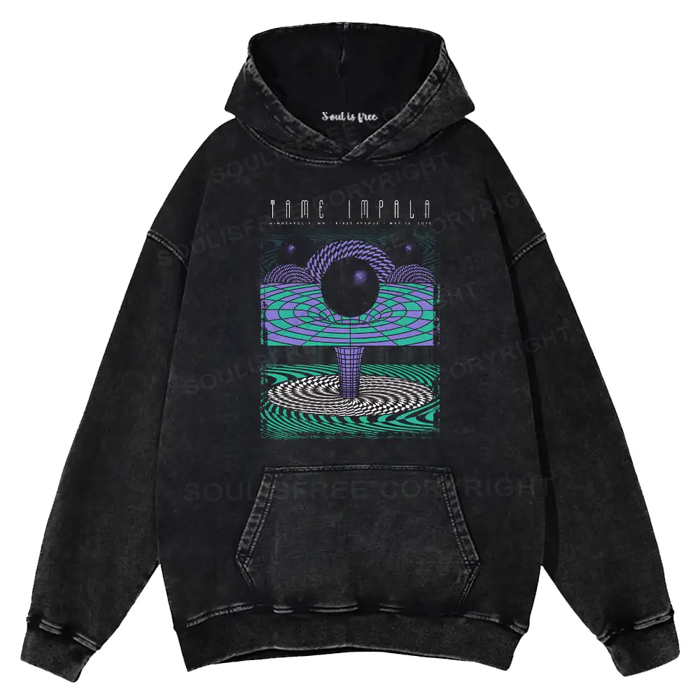 Deep In The Psychedelic World Washed Hoodie