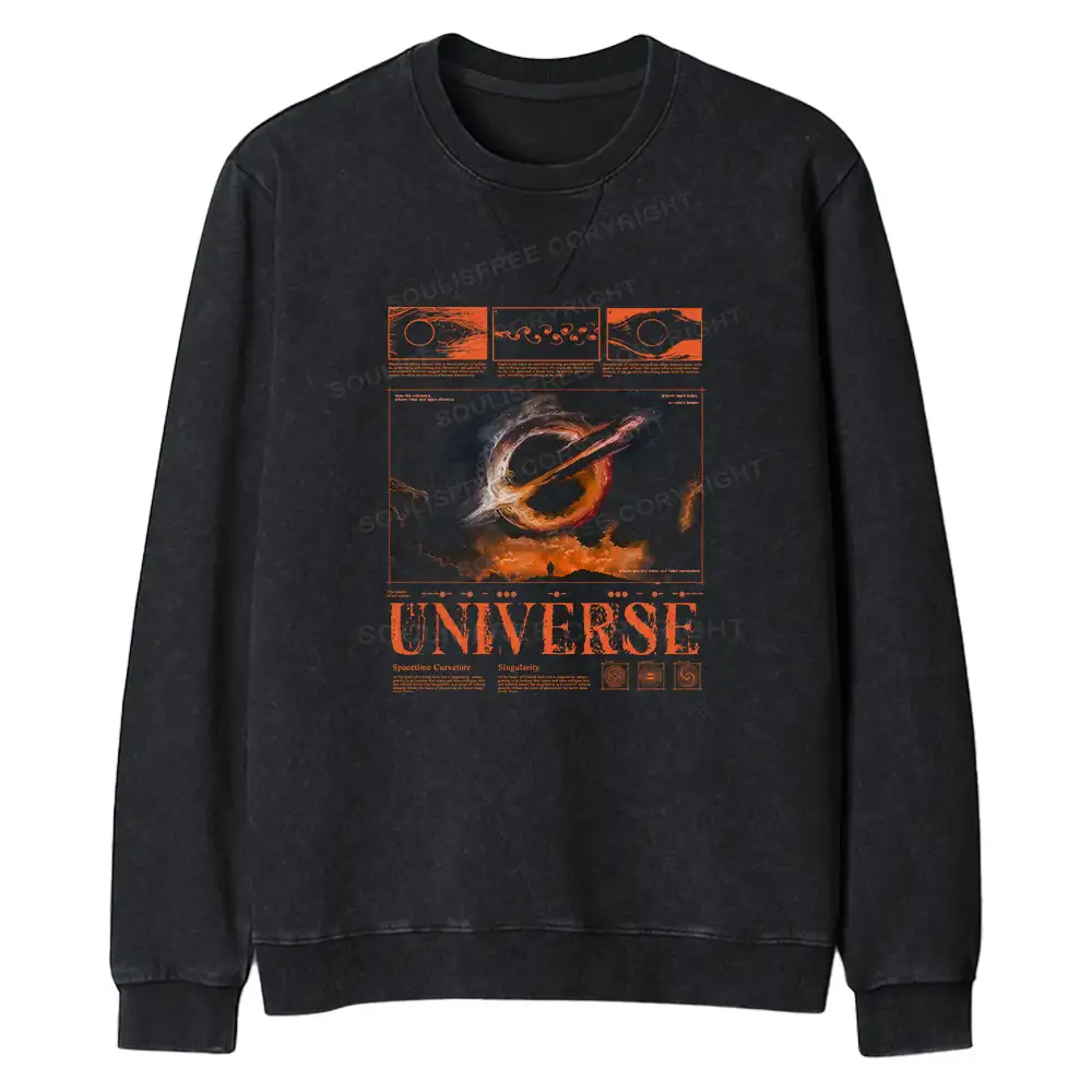 The Cycle Ends Regular Fit Washed Sweatshirt