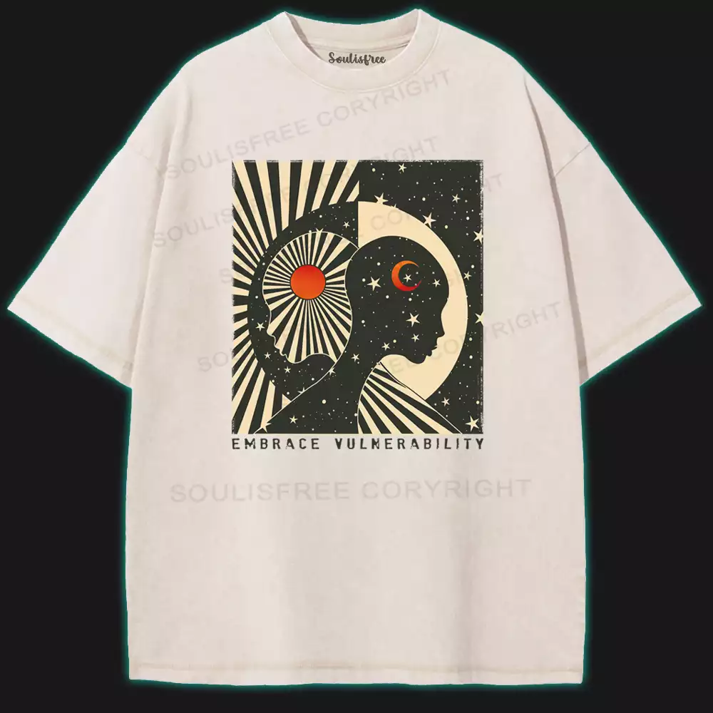 Embrace Vulnerability Washed Space T-shirt