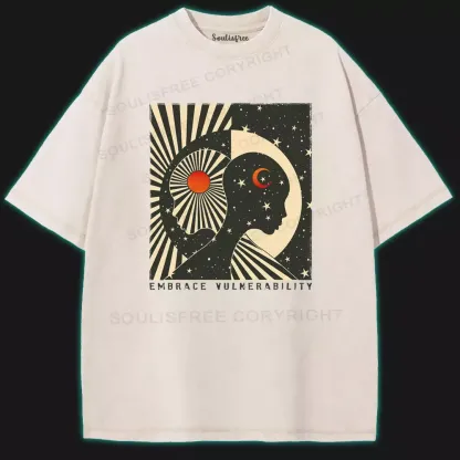 Embrace Vulnerability Washed Space T-shirt