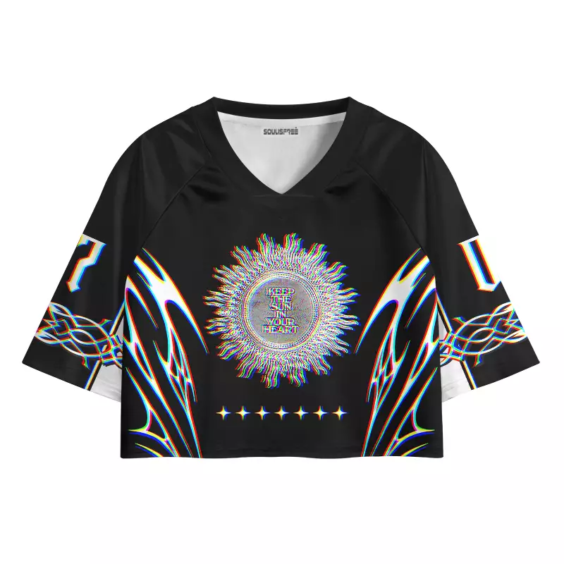 Soulisfree KEEP THE SUN IN YOUR HEART Cropped Jersey