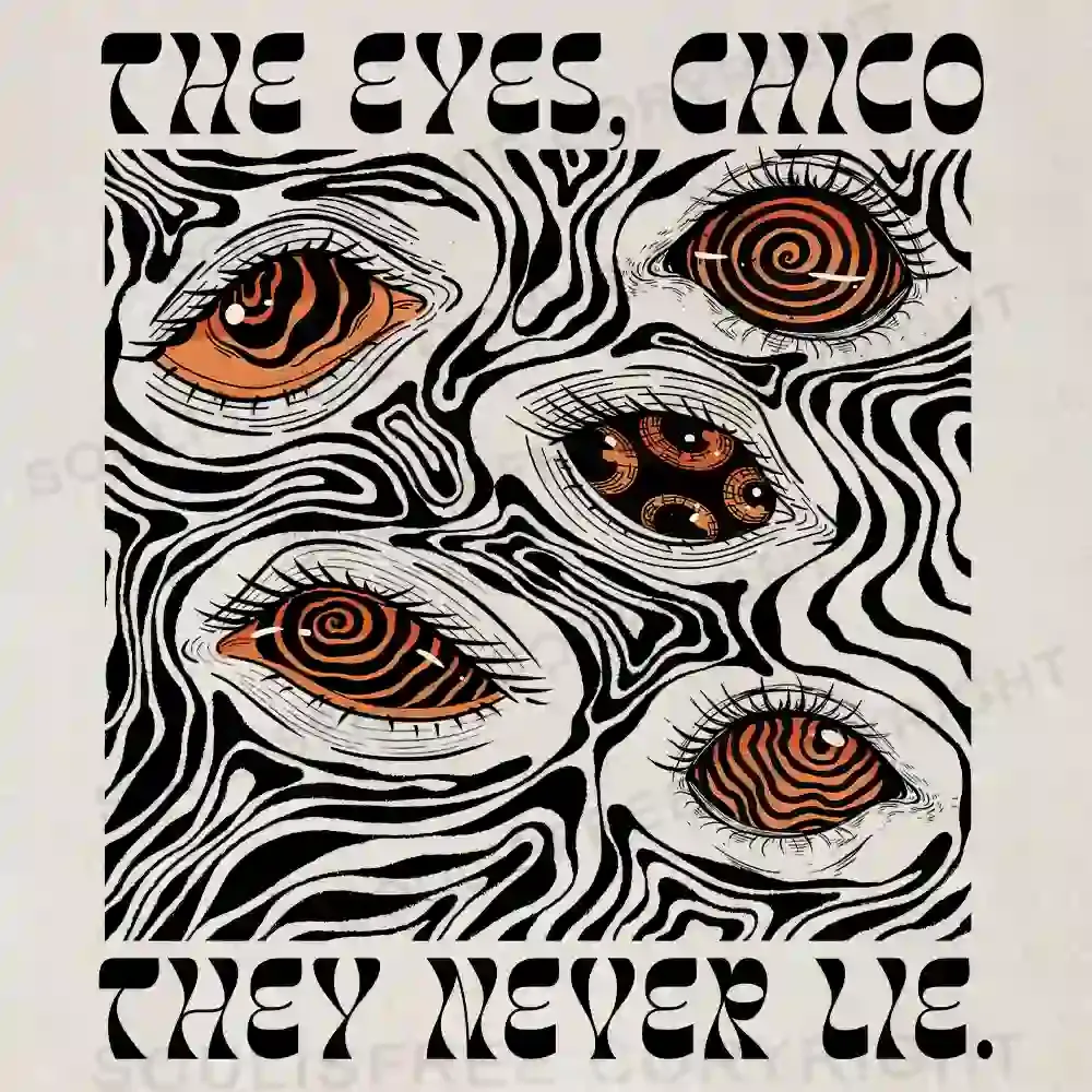 The Eyes Chico . They Never Lie Washed Tank Tops