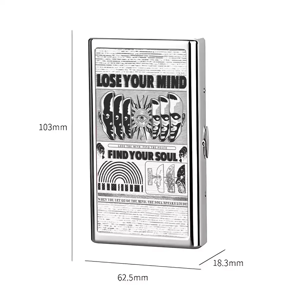 Soulisfree Lose Mind, Find Soul Metal Pocket Case