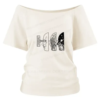 Reality Is Manipulated By Thought Off Shoulder Top