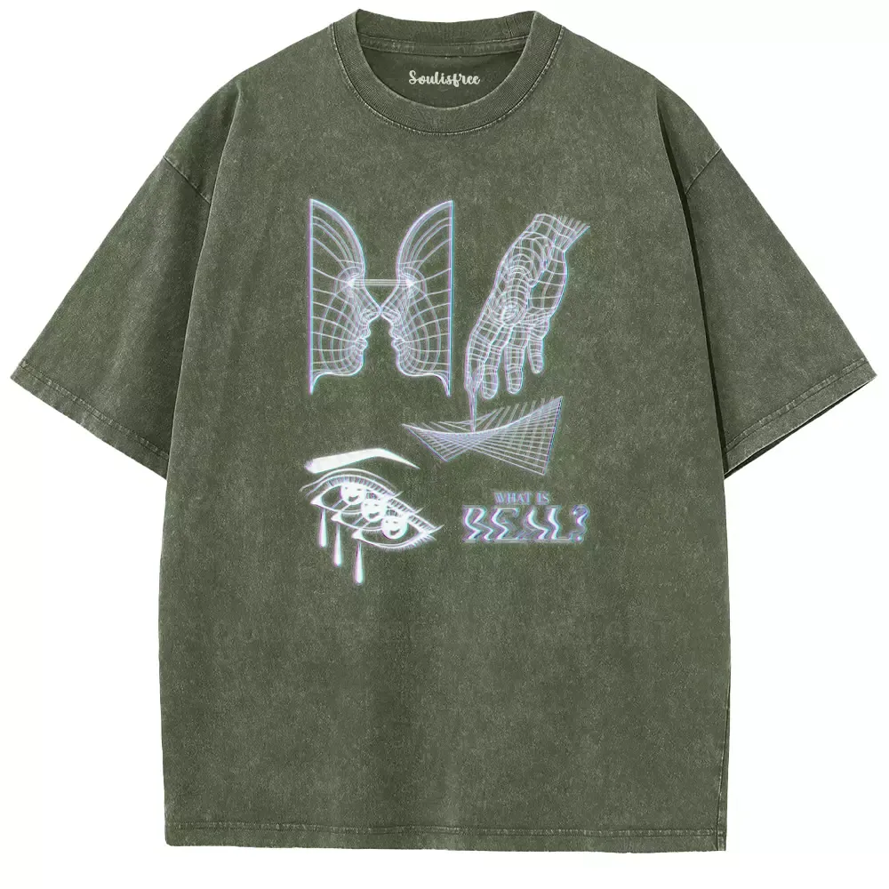 Soulisfree  WHAT IS REAL? Washed Tee