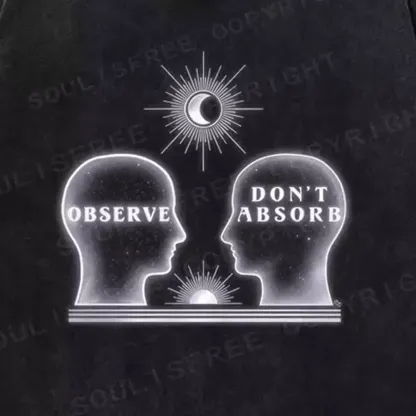 Soulisfree  OBSERVE. DON'T ABSORB Washed Tee