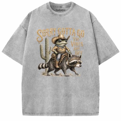 Soulisfree SORRY GOTTA GO Washed Tee