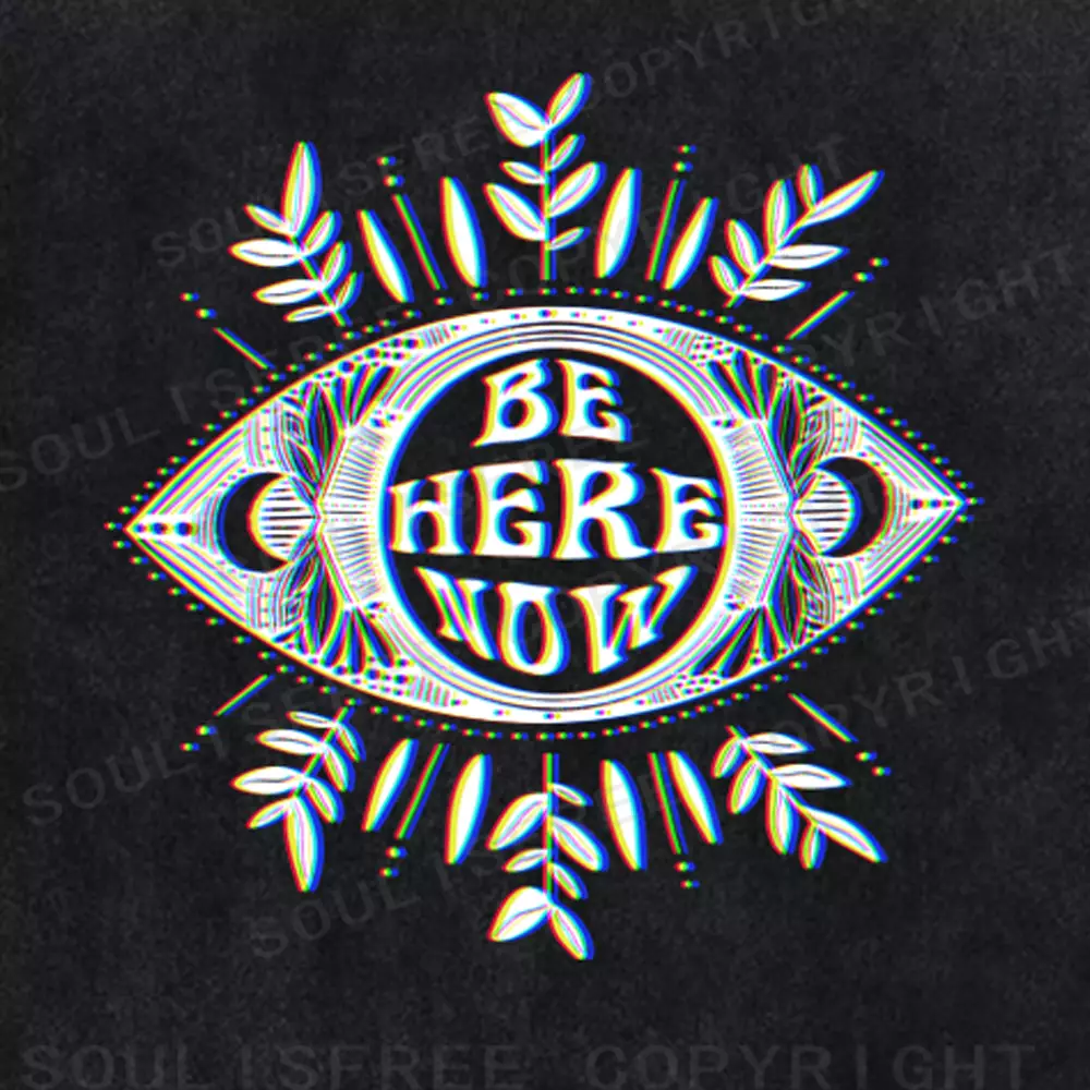 Soulisfree  BE HERE NOW Washed Tee