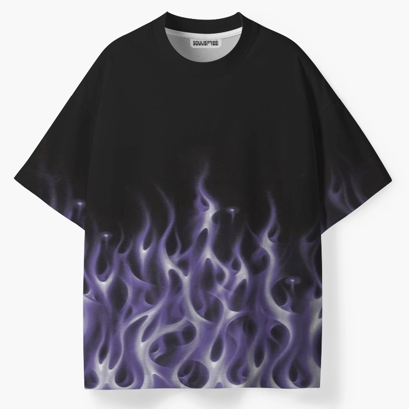 Soulisfree Purple Flame ECO‑PERF Graphic Tee
