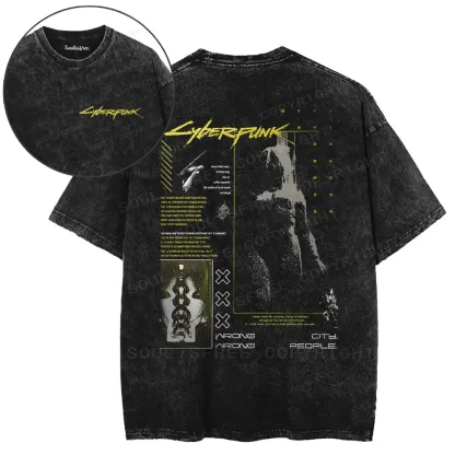 System Glitch Washed T-shirt