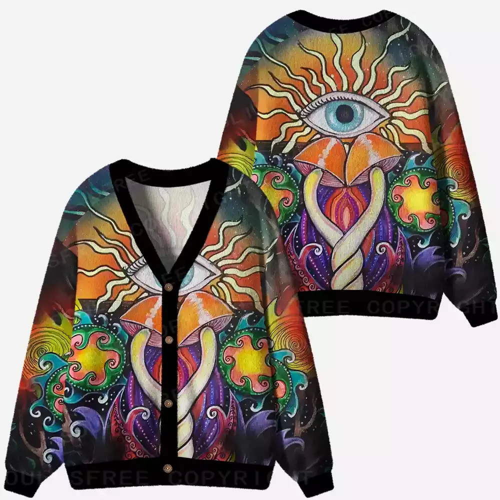 Energy Flow and Eye Vision Ugly Cardigan Sweaters