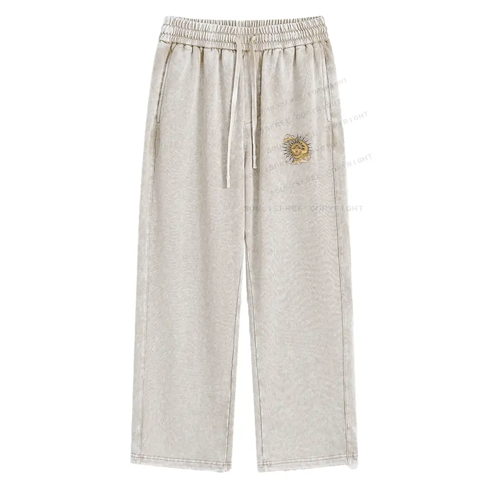 Living By The Sun Washed Baggy Sweatpants